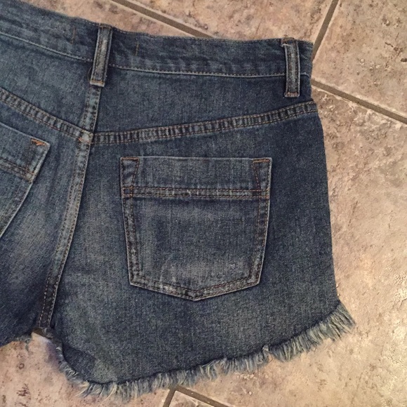 Free People Embroidery Distressed Cutoff Shorts - Picture 7 of 8